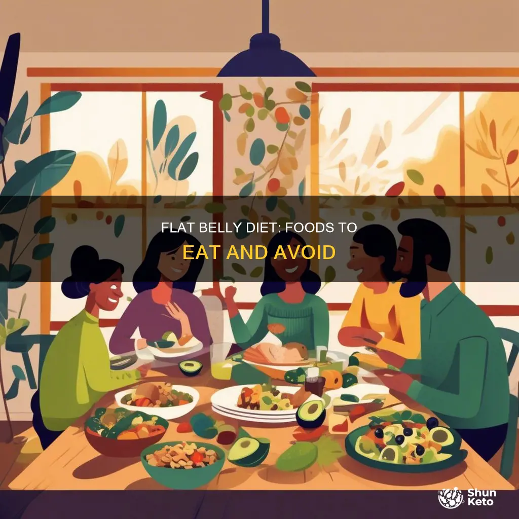 what does the flat belly diet consist of