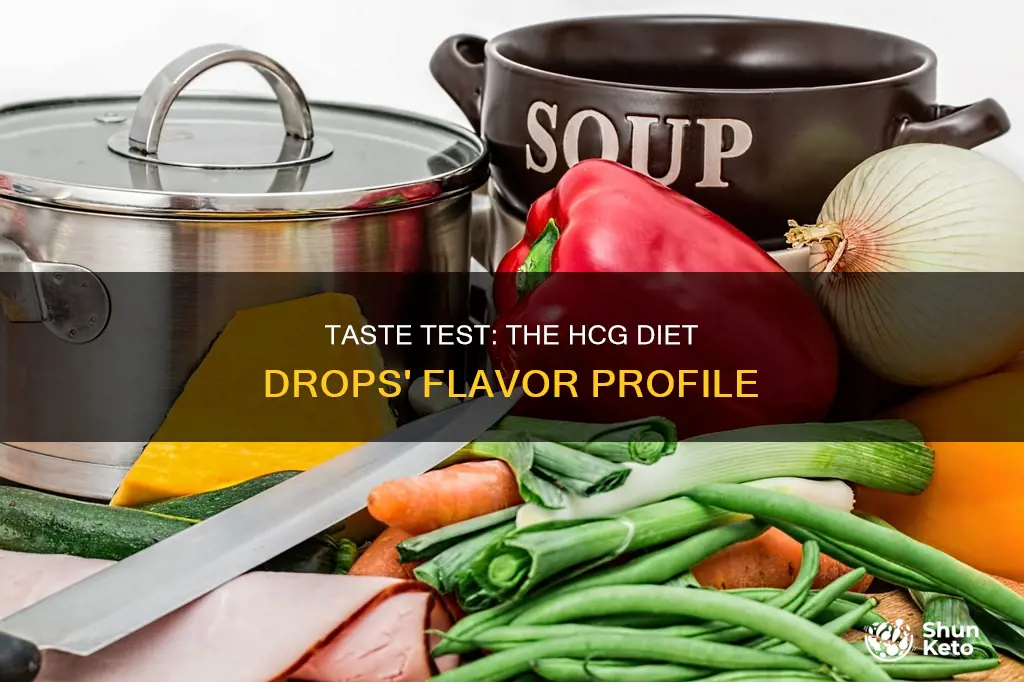 what does the hcg diet drops taste like