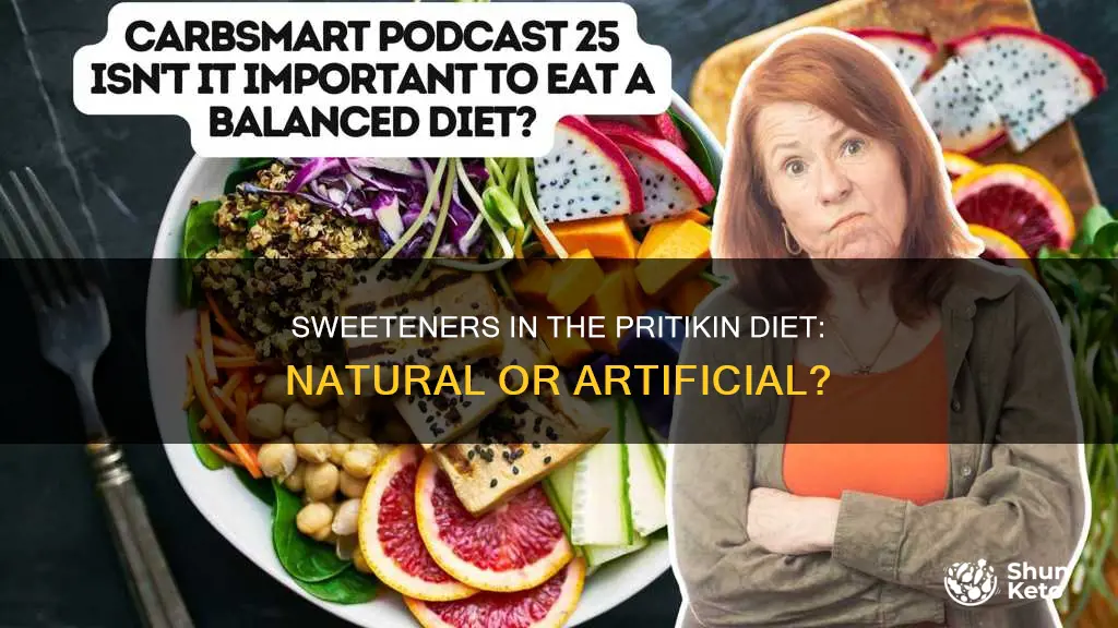 what does the pritikin diet use for sweeteners