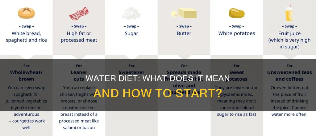 what does water diet mean