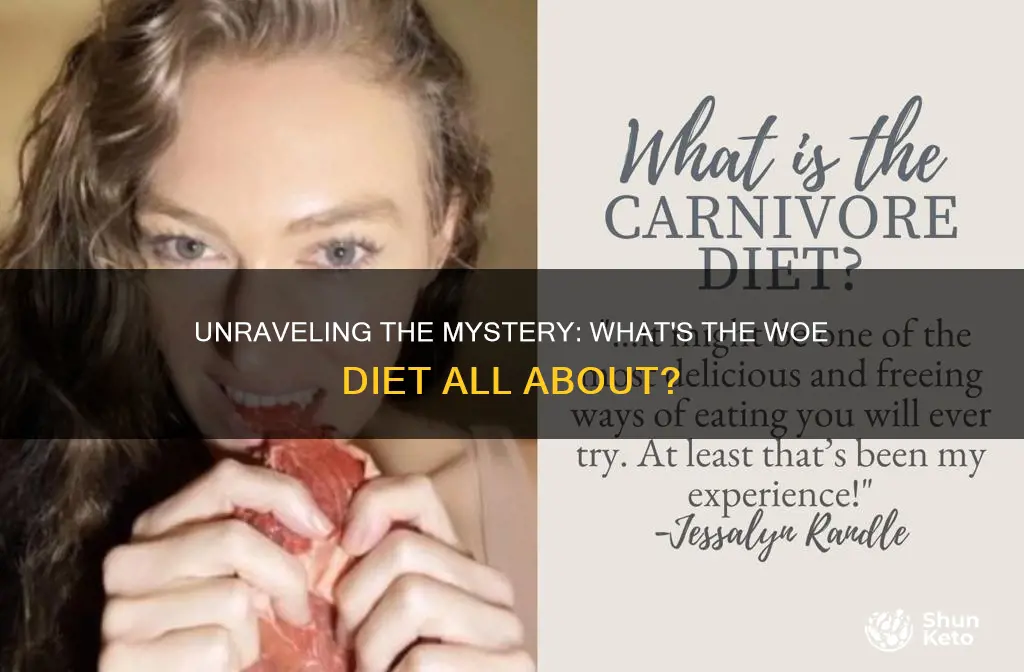 what does woe diet mean