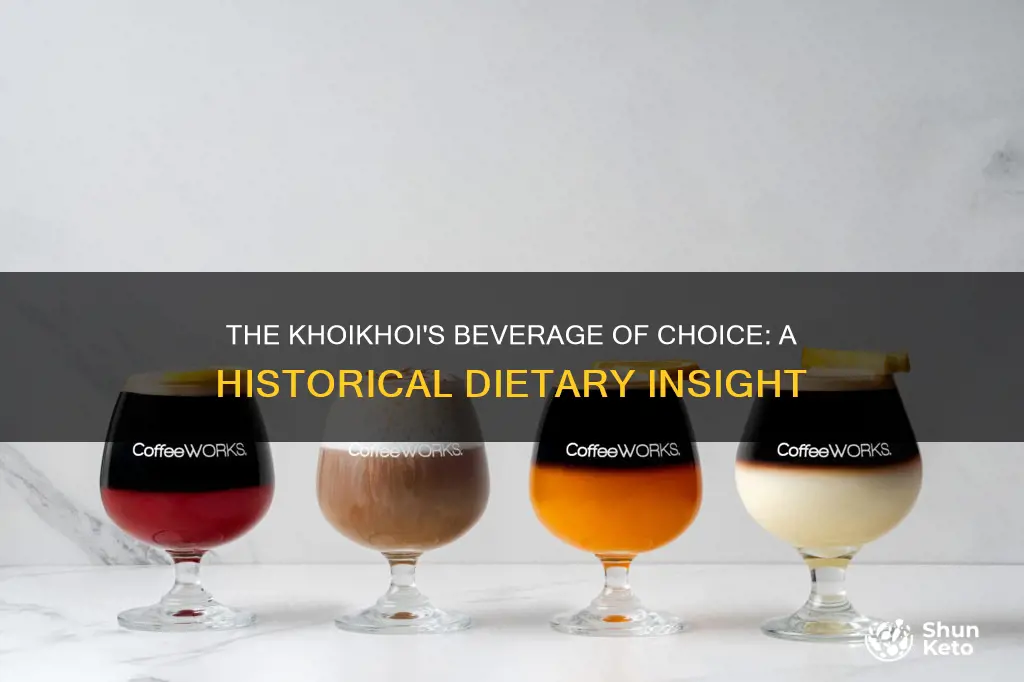 what drink became part of the khoikhoi diet