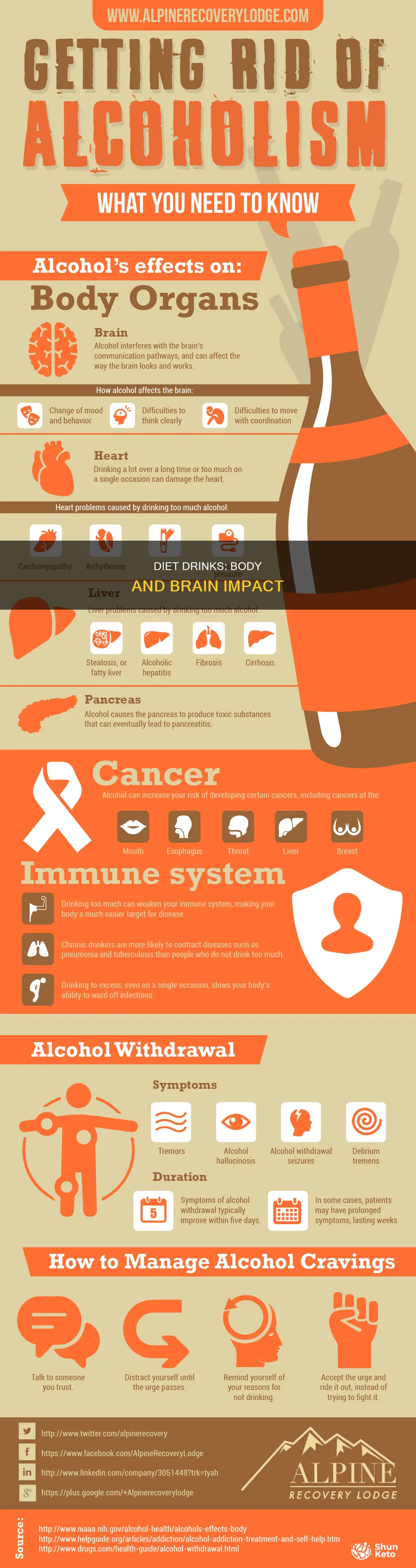 what drinking diet does to your body and brain