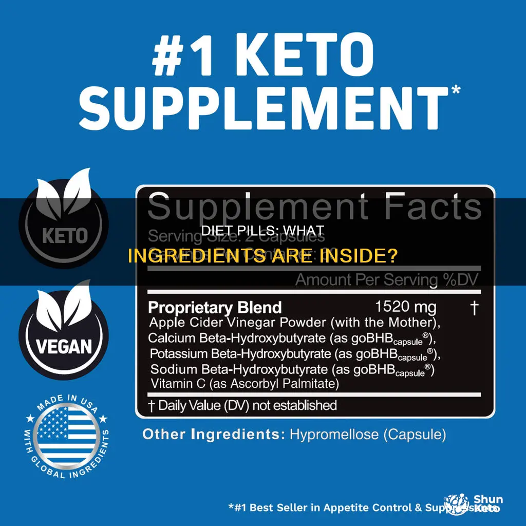 what elements are in diet pills