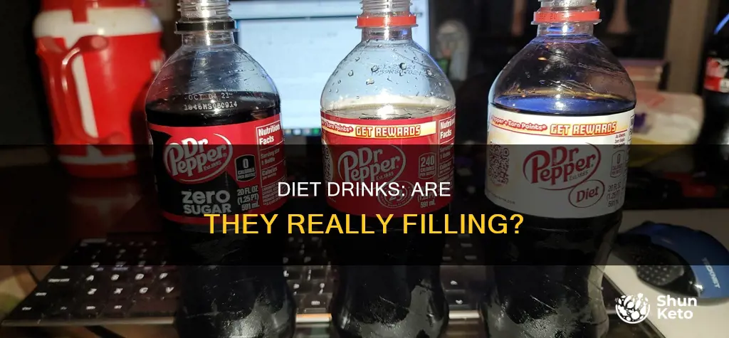 what fills u up the most diet or normal drinks