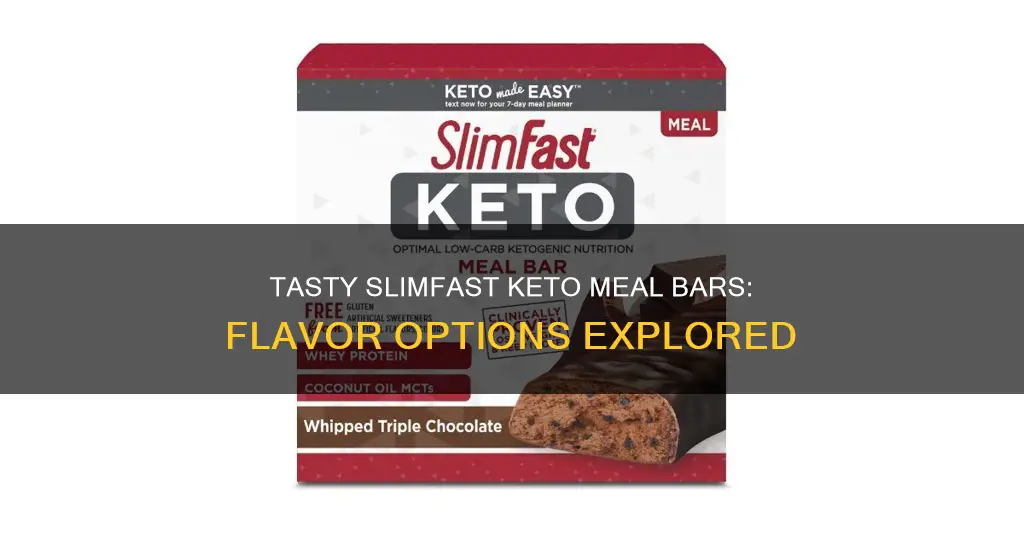 what flavors slimfast keto meal bars