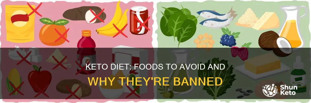 what foods afe banned on keto