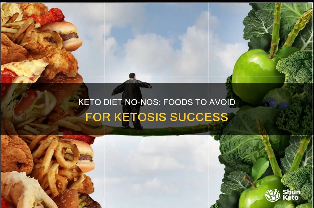what foods are not on the keto diet
