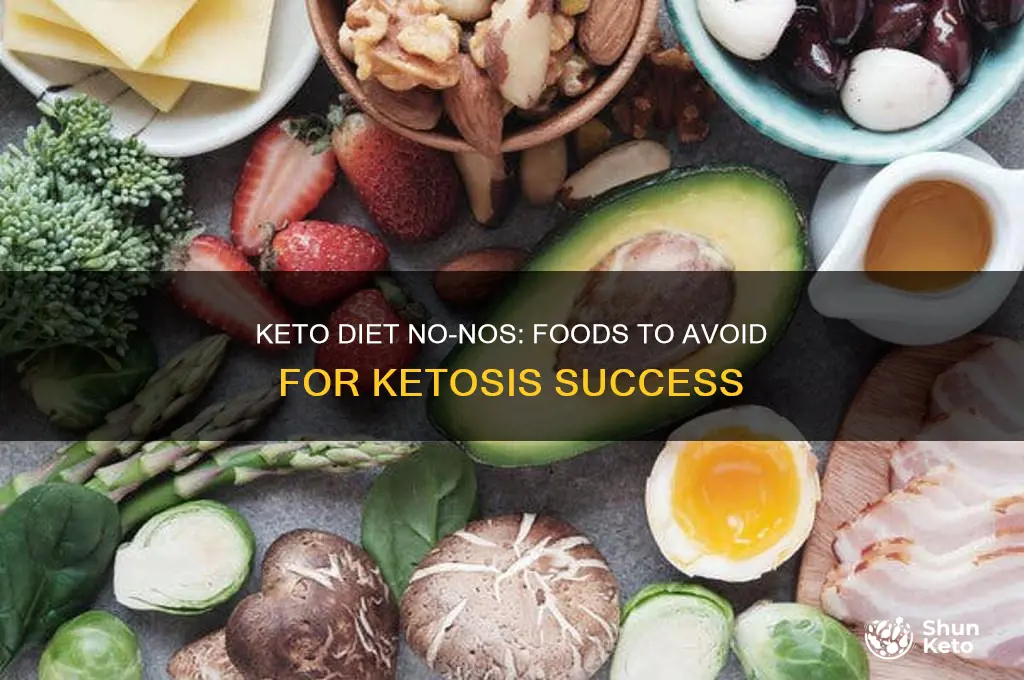 what foods can you not have on keto