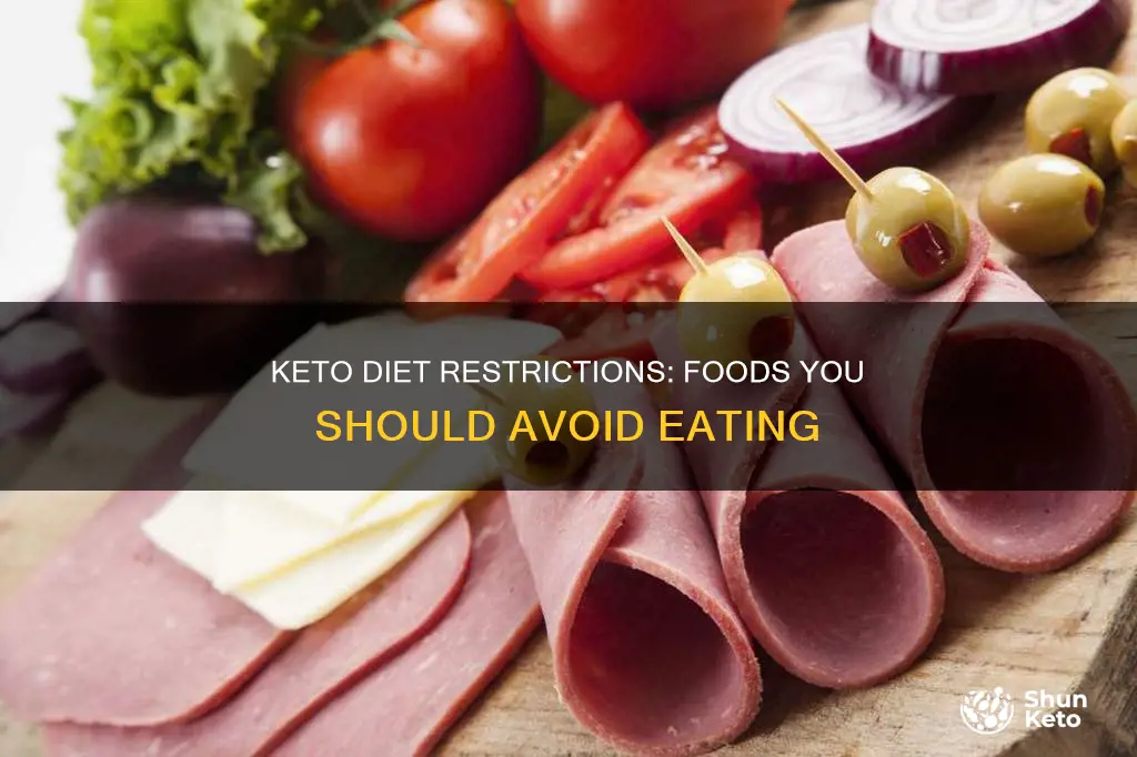 what foods cant you have on keto