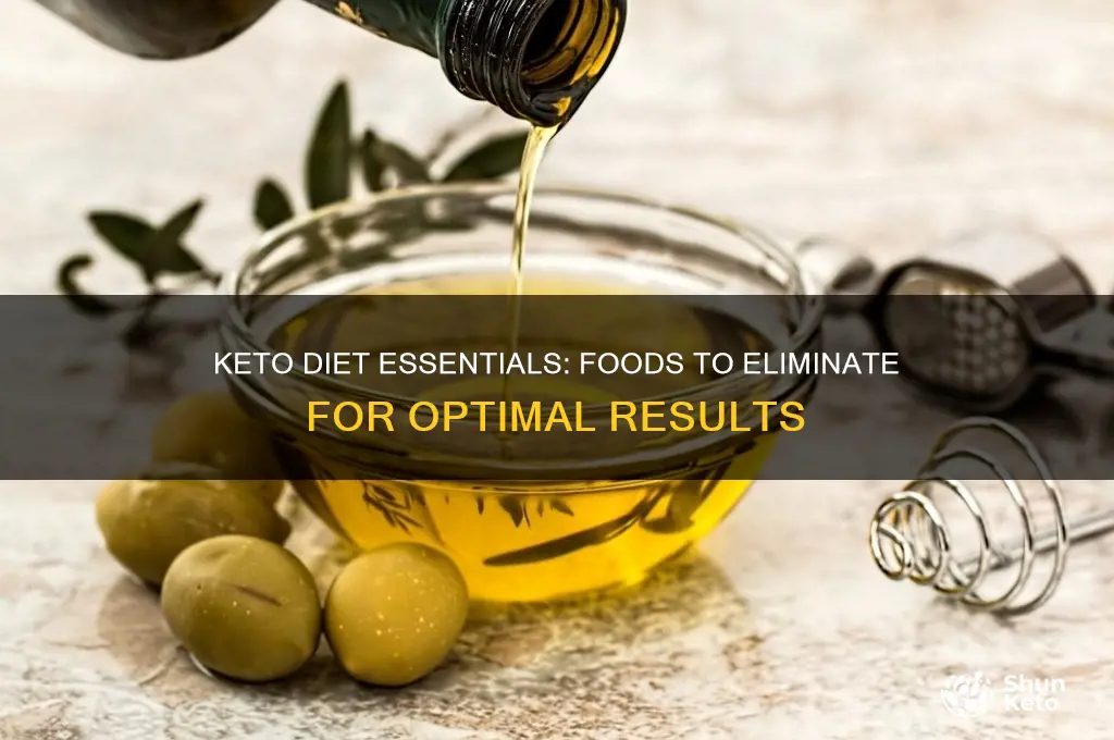 what foods do you eliminate in a keto diet