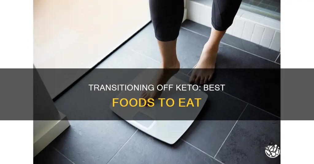 what foods help you come off keto