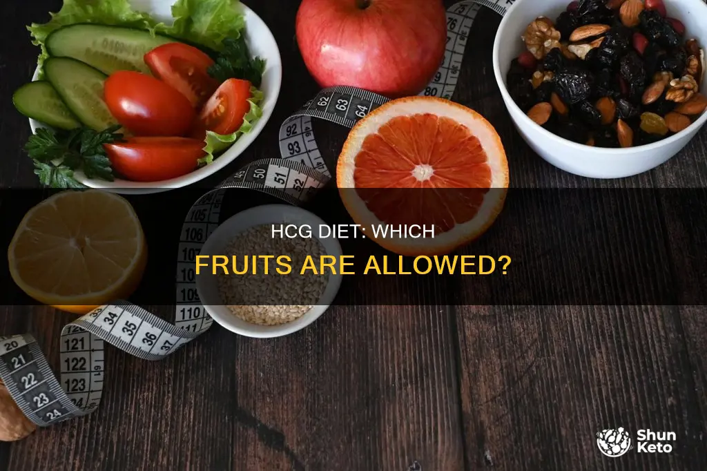 what fruit is allowed on hcg diet
