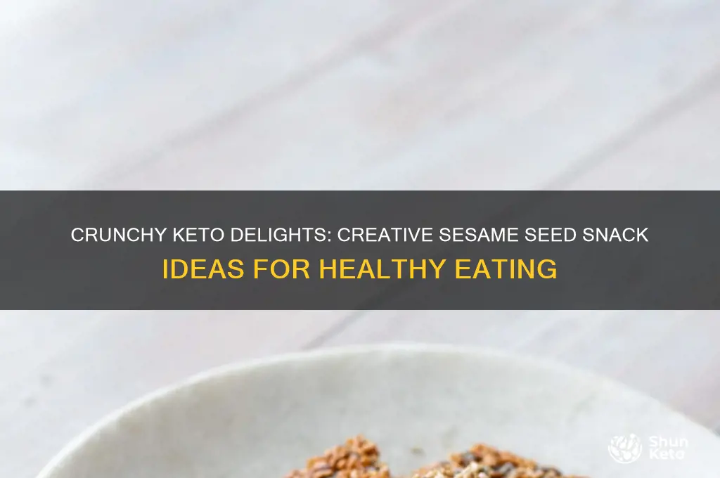 what healthy keto snacks can you use sesame seeds for