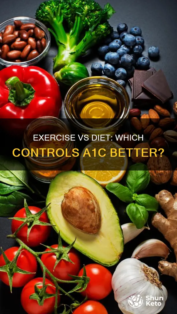what helps a1c more exercise or diet