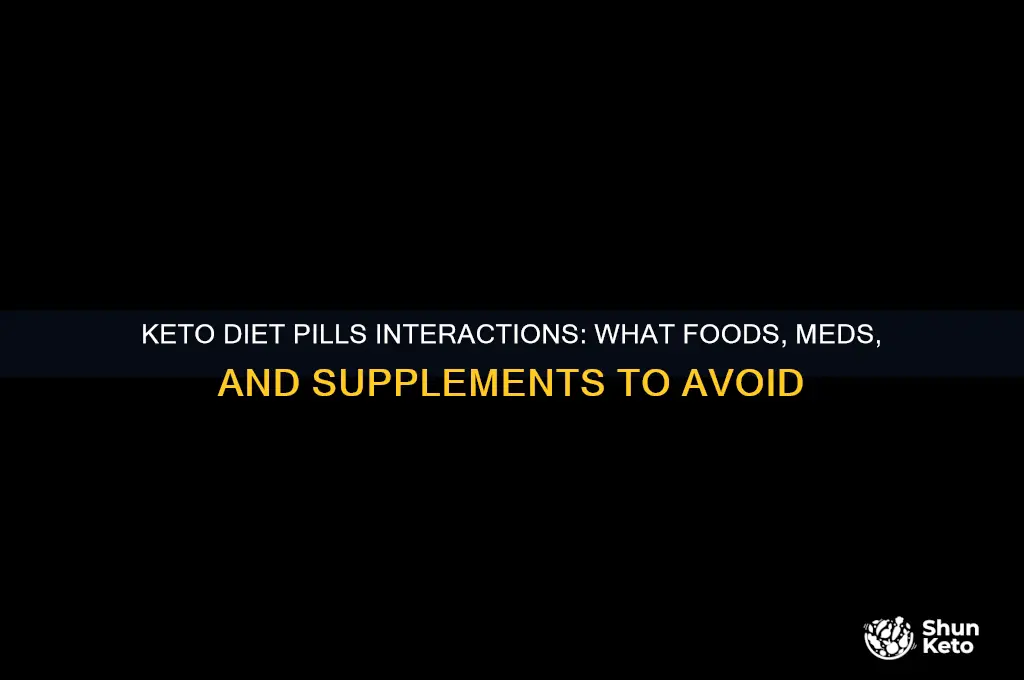 what interacts with keto diet pills