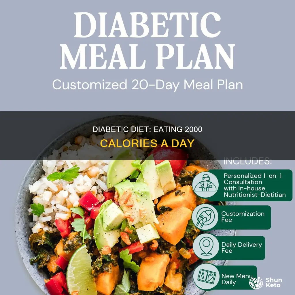 what is a 2000 calorie diabetic diet