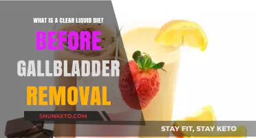 Clear Liquid Diet: Pre-Op Gallbladder Removal