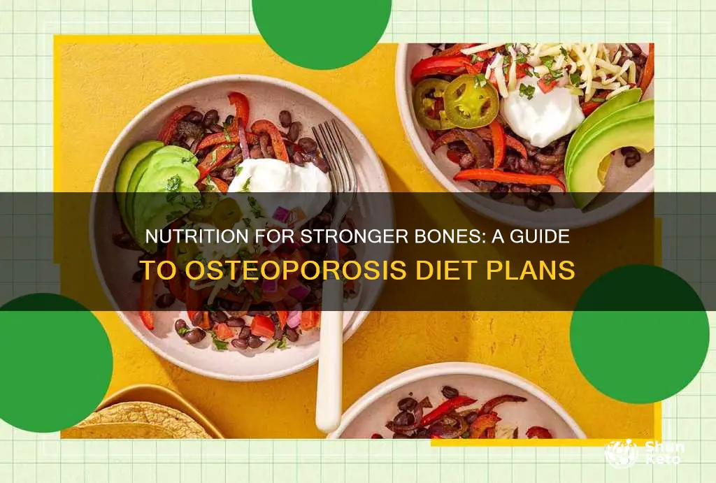 what is a diet plan for the treatment of osteoporosis