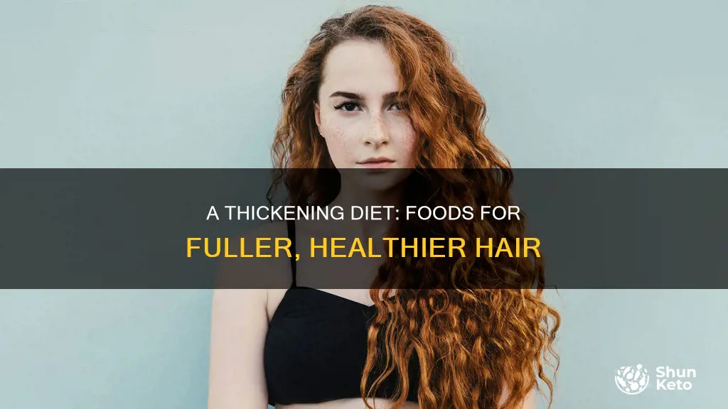 what is a hair thickening diet consist of