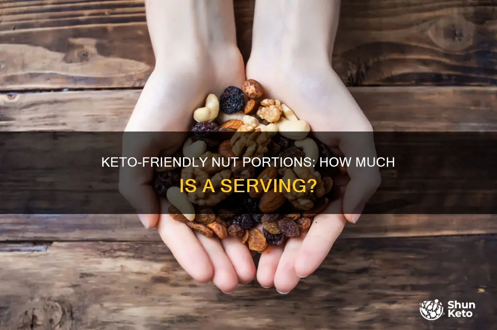 what is a serving of nuts on keto diet