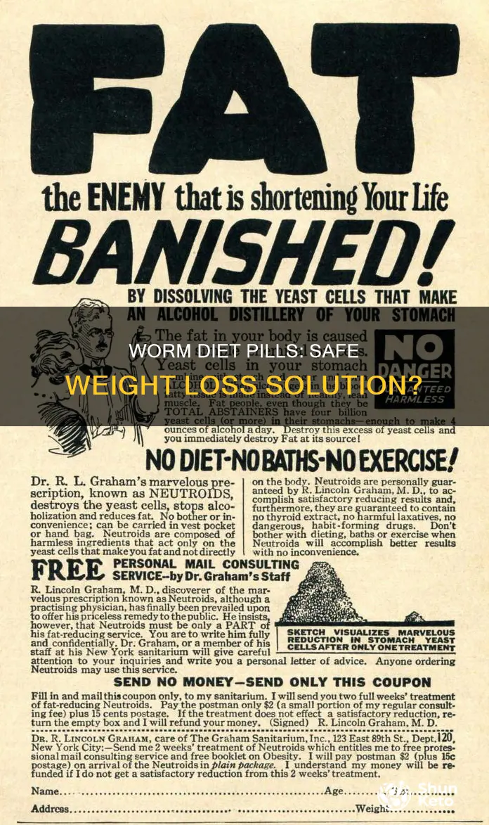 what is a worm diet pills