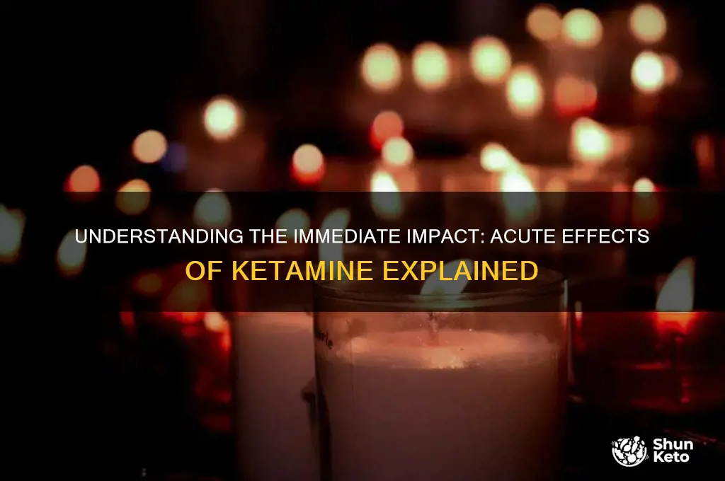 what is acute effects of keta
