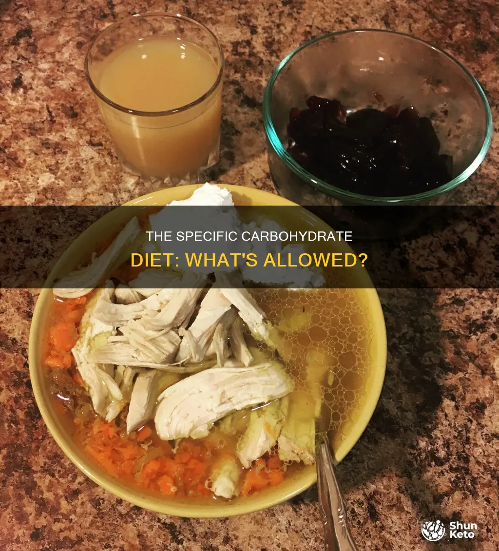 what is allowed on specific carbohydrate diet