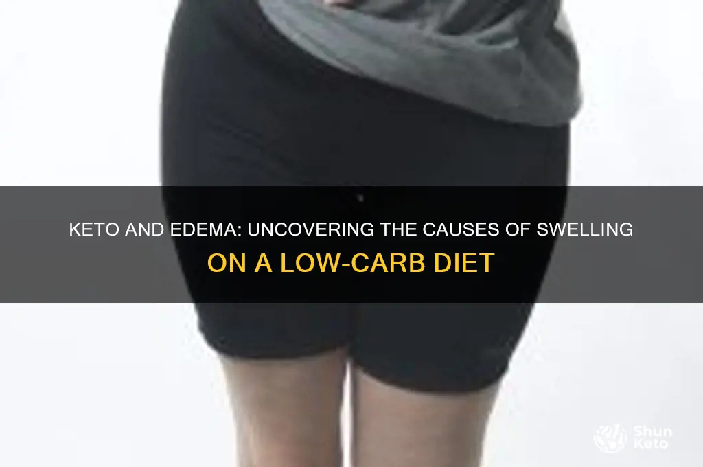 what is causing edema eating keto