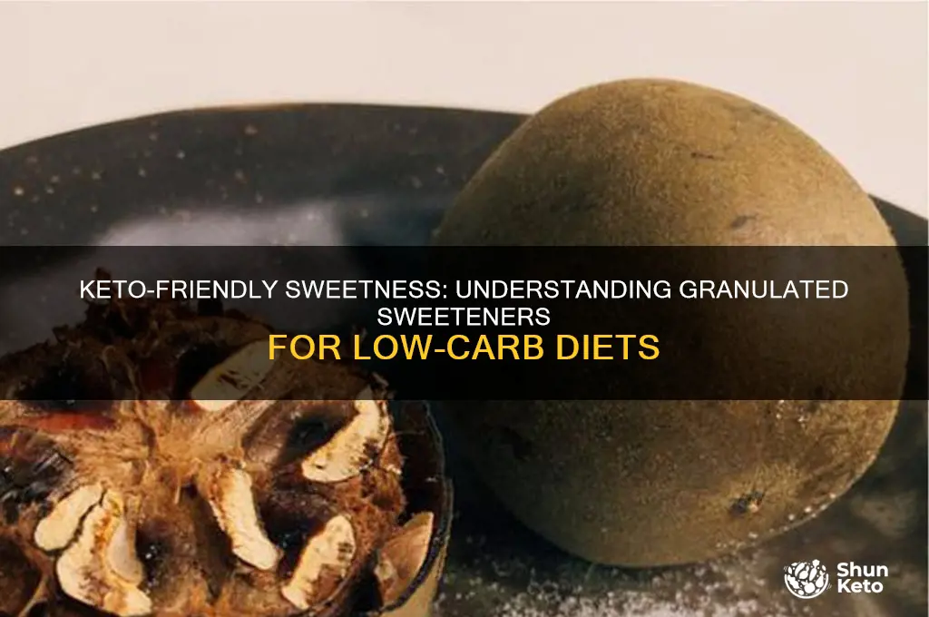 what is granulated sweetner on a keto diet