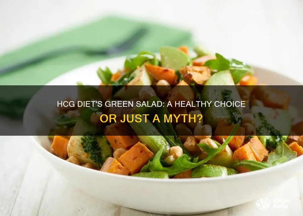 what is green salad on hcg diet