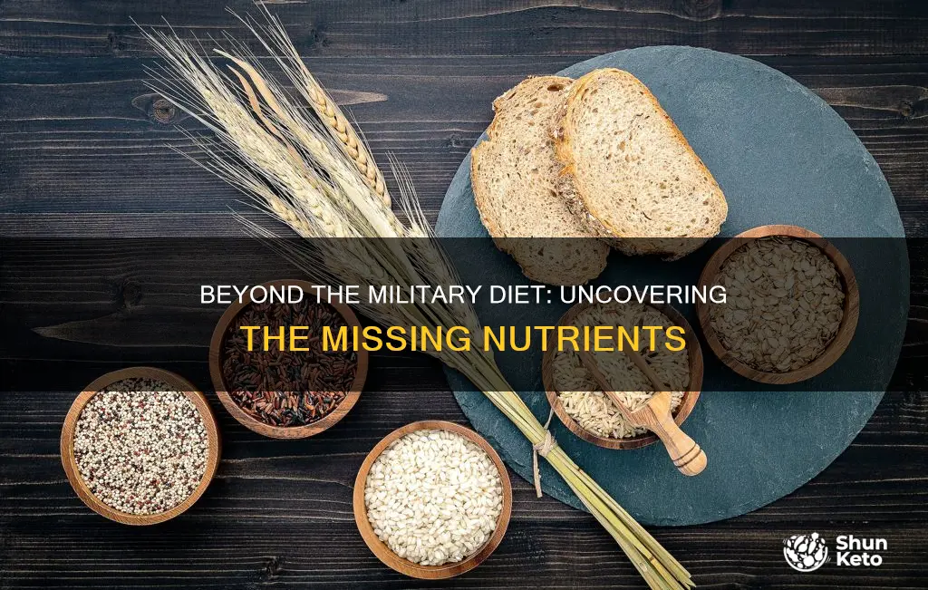 what is missing from the military diet plan