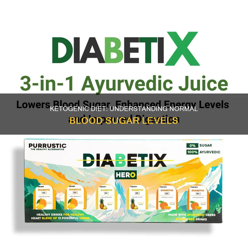 what is normal blood sugar level when on ketogenic diet
