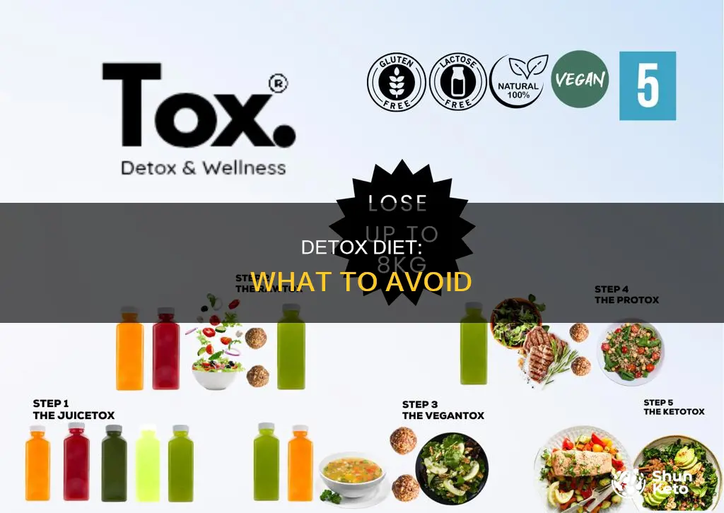what is not allowed in a detox diet