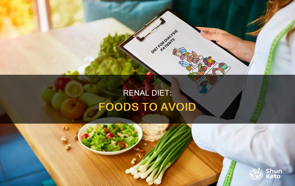 what is not allowed on a renal diet