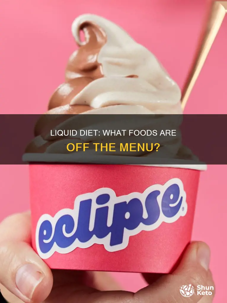 what is not allowed on full liquid diet
