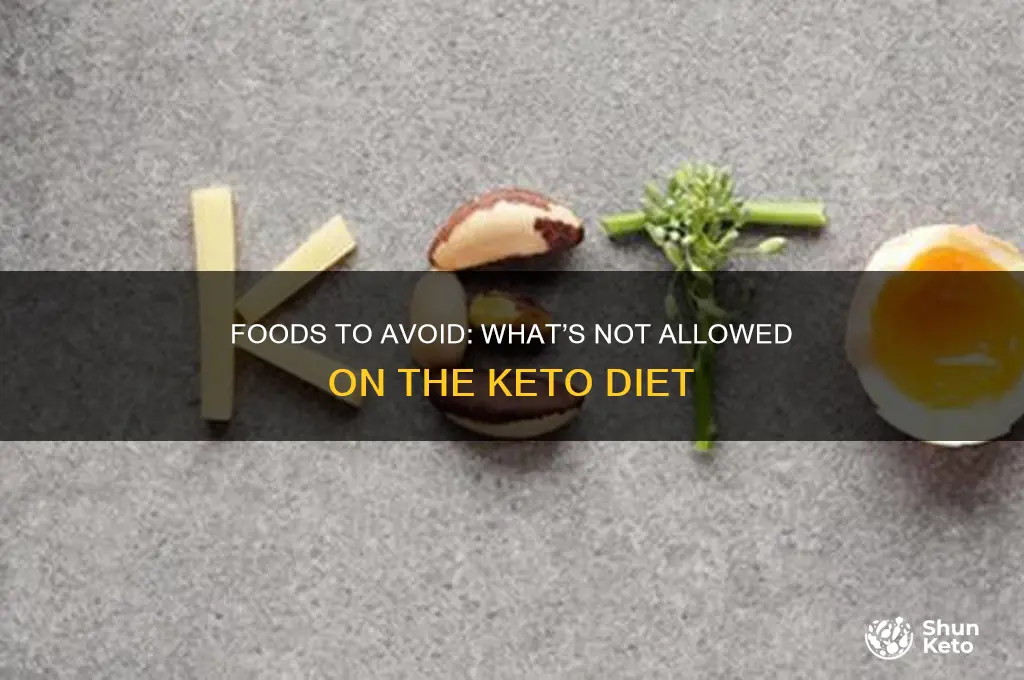 what is not on keto diet