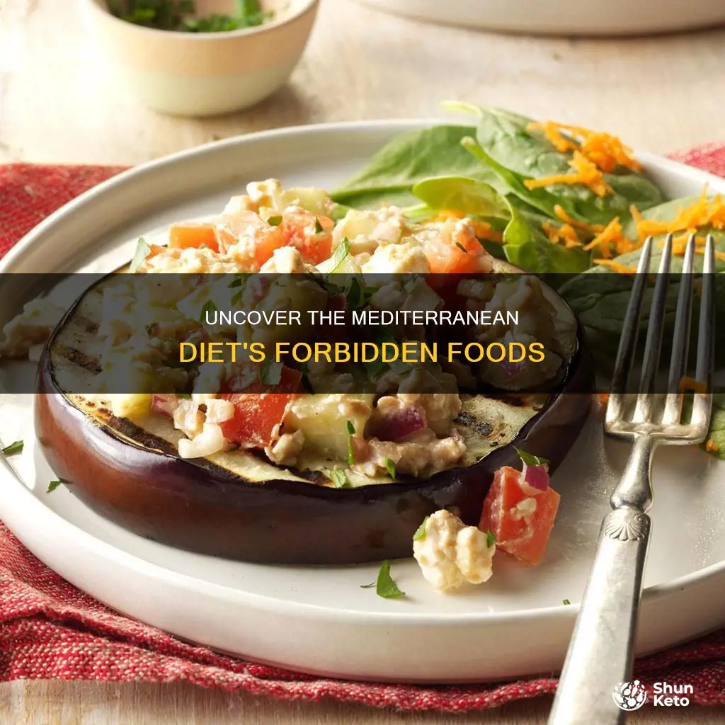 what is not part of a mediterranean diet
