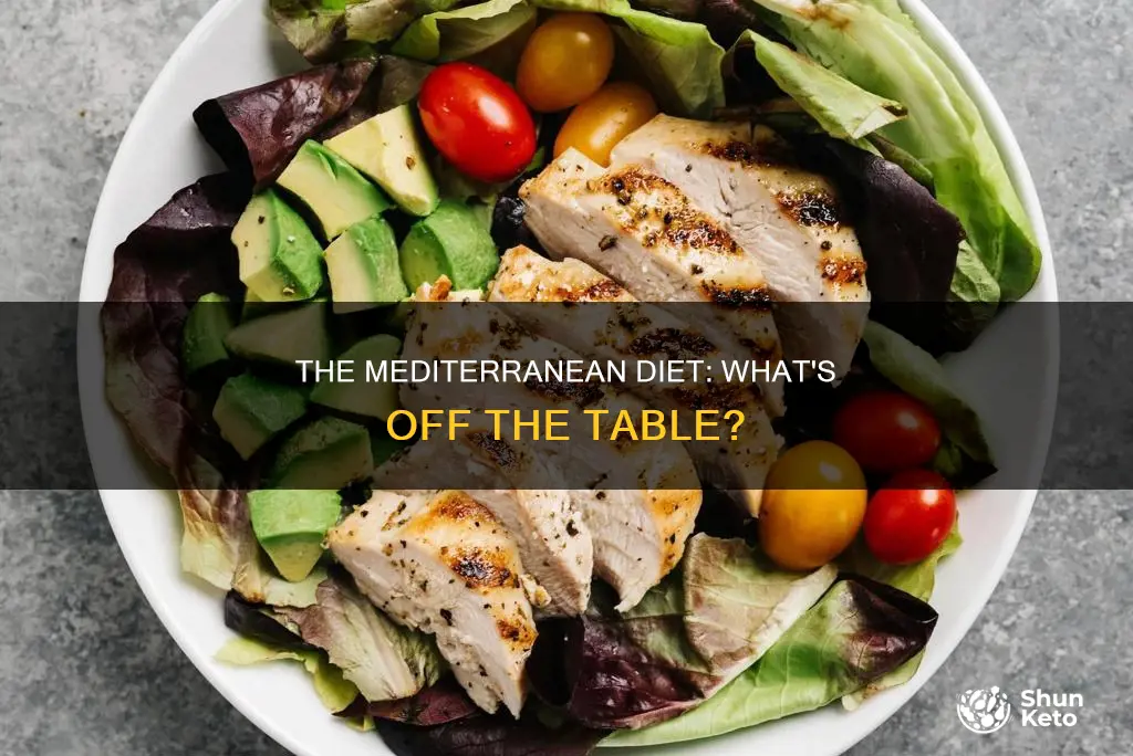 what is off limits on the mediterranean diet
