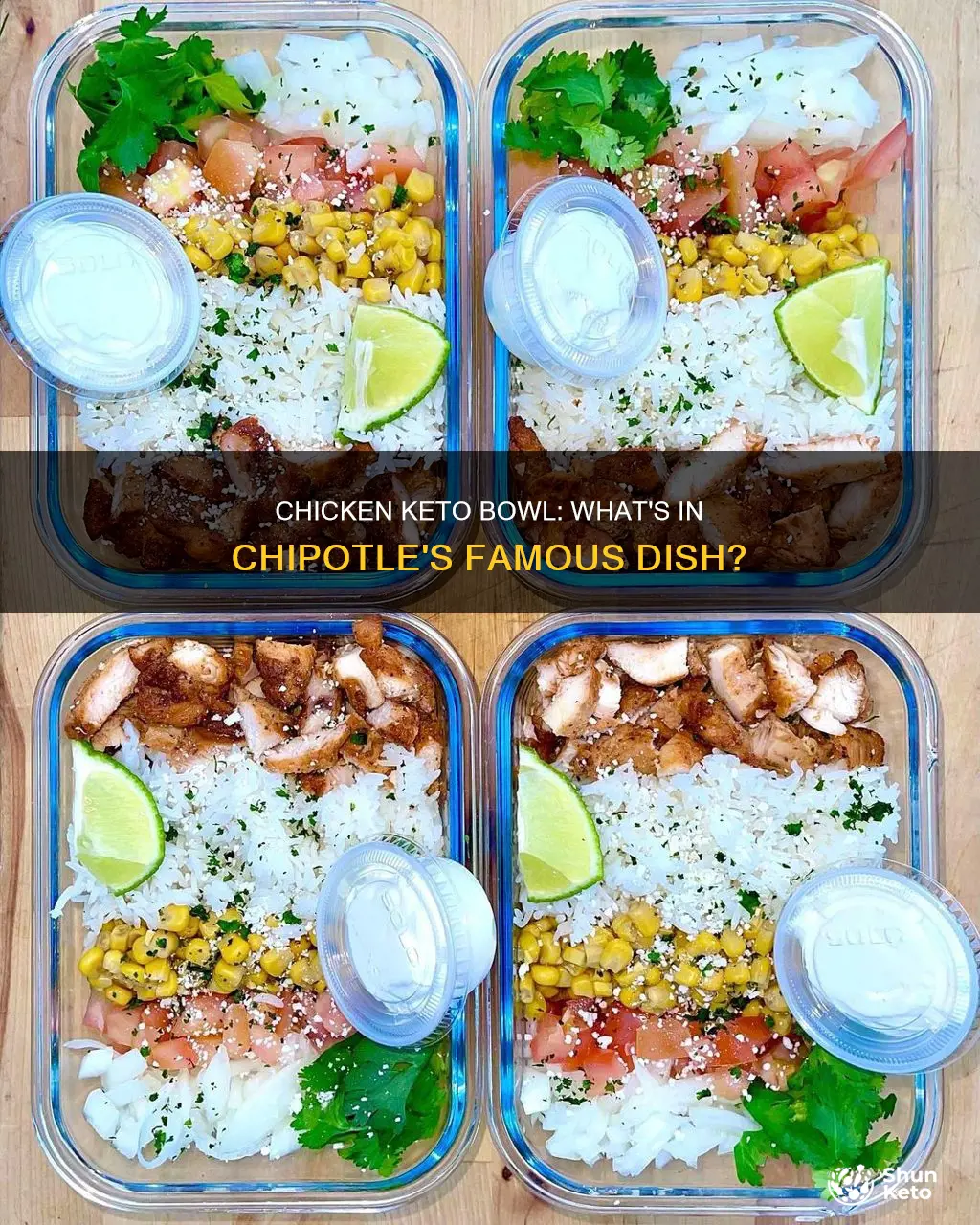 what is on chipotle chicken keto bowl