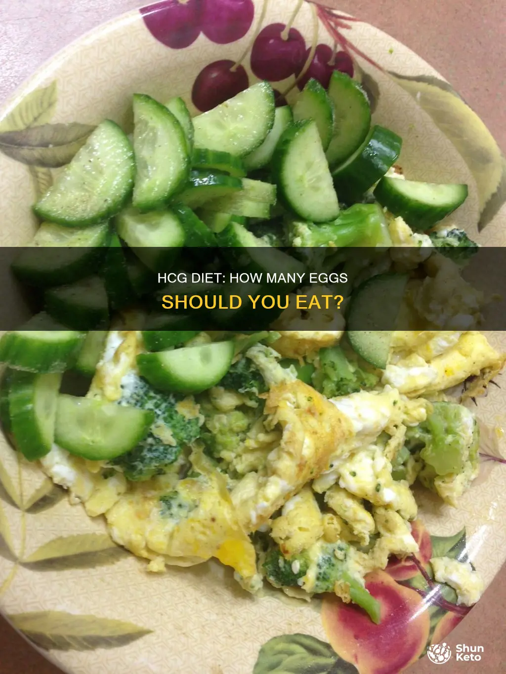 what is one serving of eggs on hcg diet