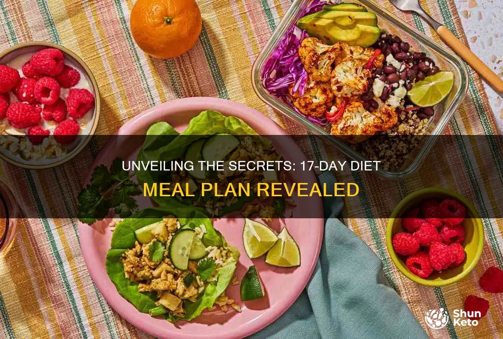 what is the 17 day diet meal plan