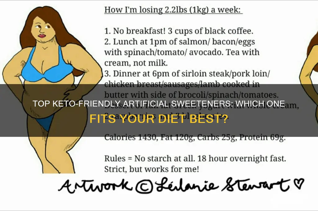 what is the best artificial sweetener for keto diet
