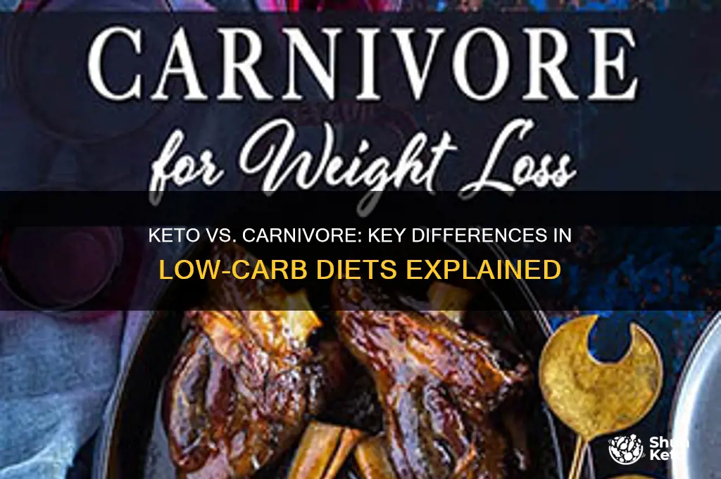 what is the difference between keto and carnivore diet