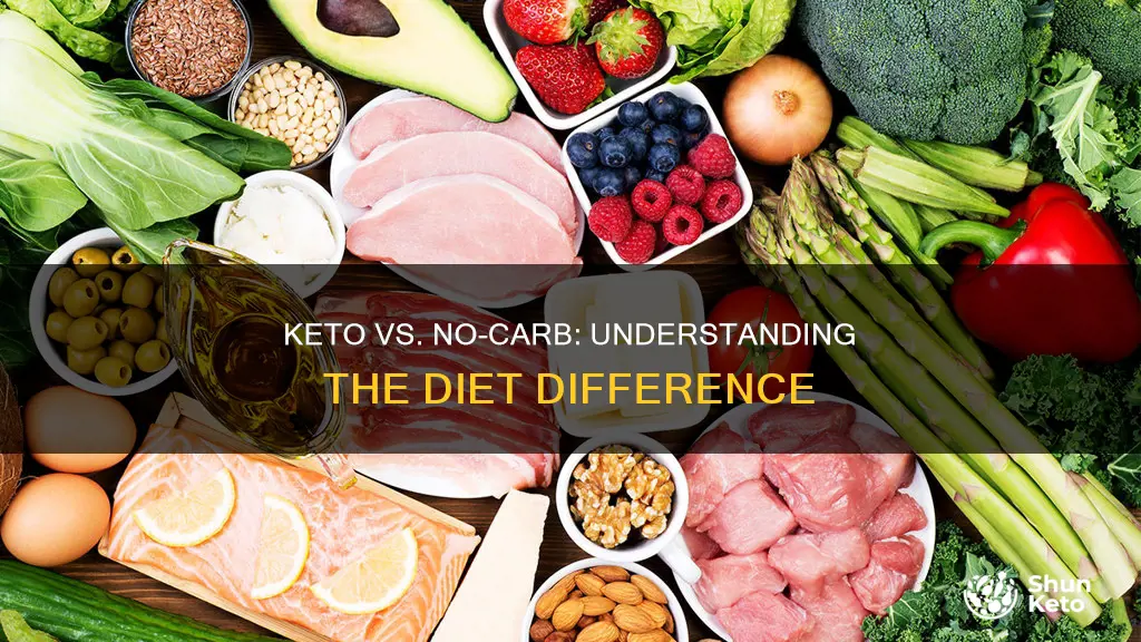 what is the difference between keto and no carb diet