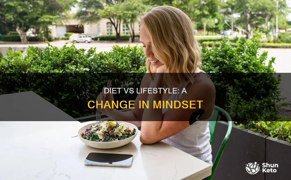 what is the differnce between diet and life style change