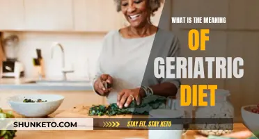Geriatric Diets: Nutritional Requirements for Healthy Aging