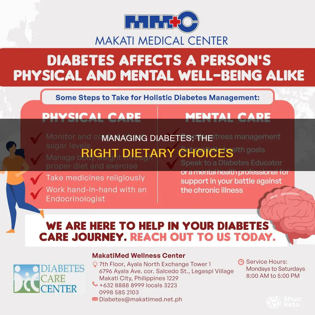 what is the object of diabetic diet