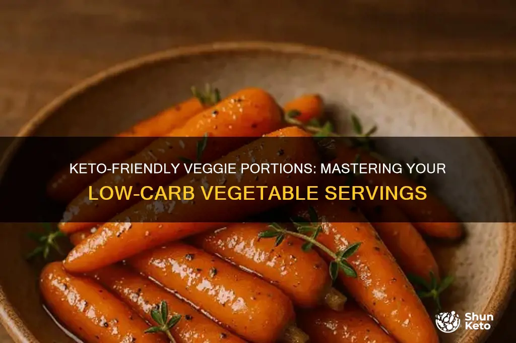 what is the serving of vegetable on keto diet