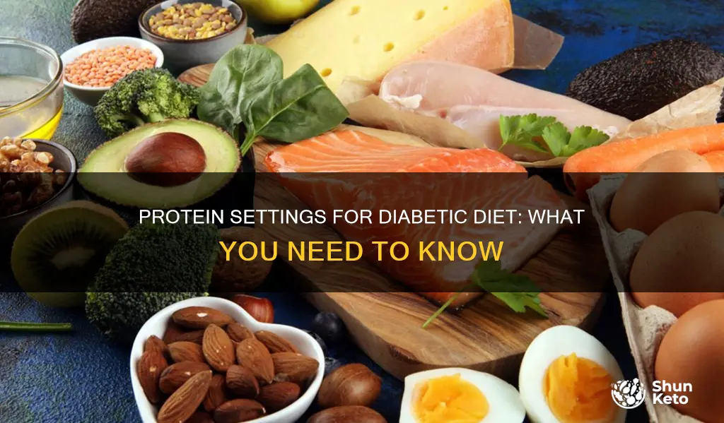what is the settings for protein for diebetic diet